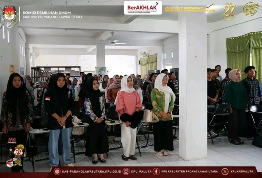 KPU Paluta Ambil Momentum Hari Sumpah Pemuda dengan Nobar "Tepatilah Janji" Sosialisasi Pilkada 2024