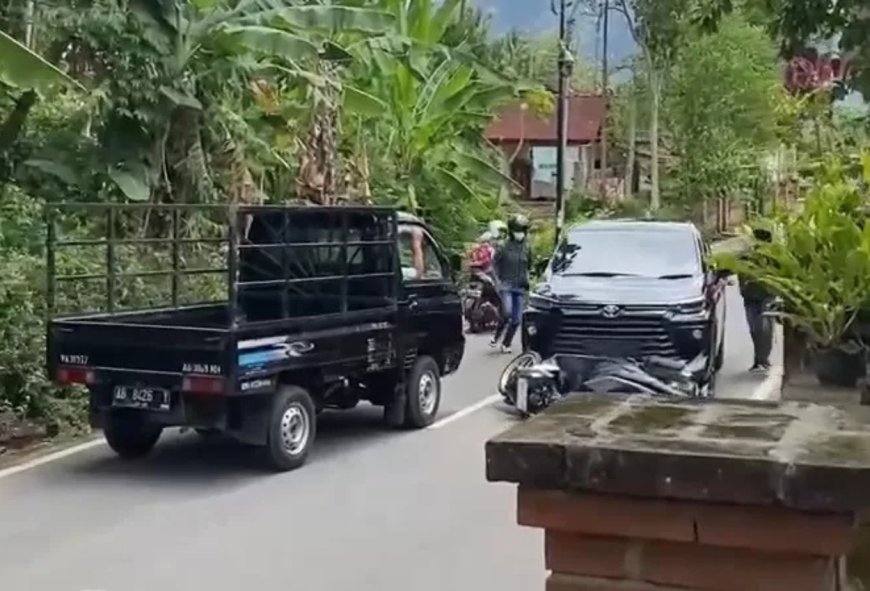 Viral Pemotor Terseret 50 Meter Usai Hadang Mobil Avanza di Borobudur, Begini Kronologinya!