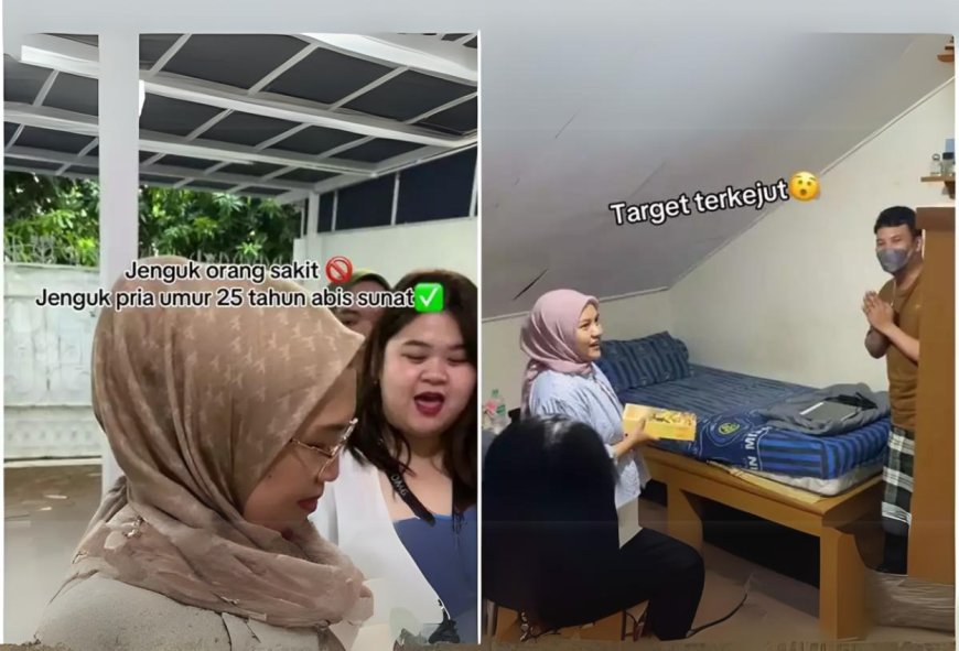 Viral! Pria 25 Tahun Disunat, Dijenguk Rombongan Teman Cewek