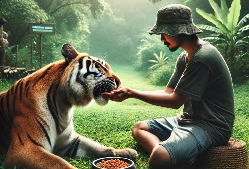 Mimpi Harimau Jinak yang Diberi Makan