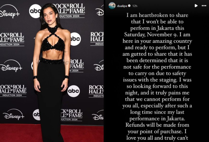 Masalah Keamanan, Konser Dua Lipa di Jakarta Dibatalkan