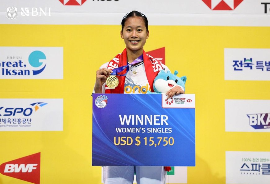 Putri KW Jadi Pebulutangkis Pertama Indonesia yang Juara di Korea Masters