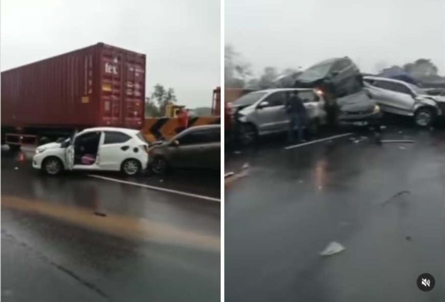 Breaking News! Kecelakaan Beruntun di Tol Cipularang KM 92