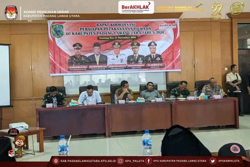 Ketua KPU Paluta Hadiri Rapat Koordinasi Persiapan Pelaksanaan Pilkada Tahun 2024