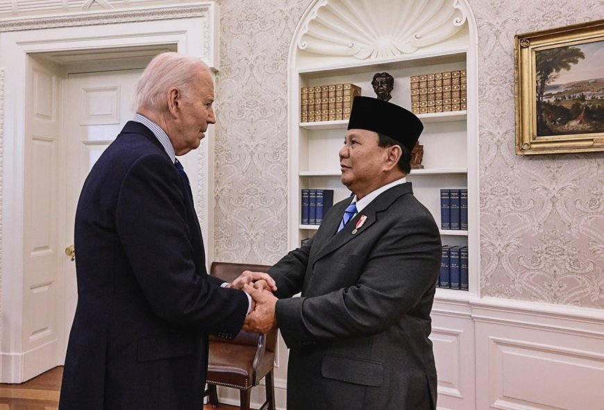 Prabowo dan Biden Bahas Isu Gaza dan Laut China Selatan di Washington DC