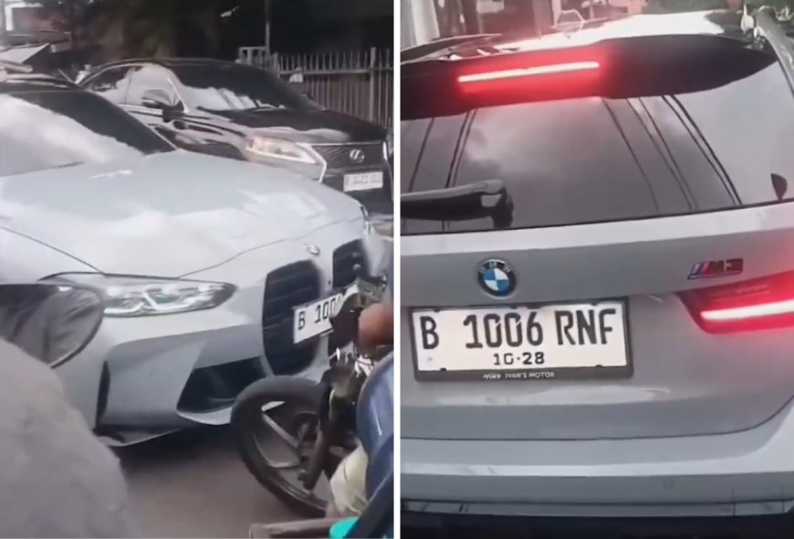 Viral! Sopir BMW di Duren Tiga Tabrak Pemotor Saat Lawan Arah, Netizen Geram