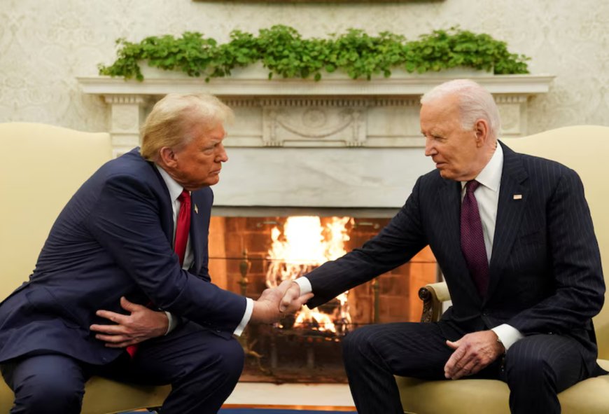 Berjabat Tangan dengan Donald Trump di Gedung Putih, Joe Biden: Welcome Back