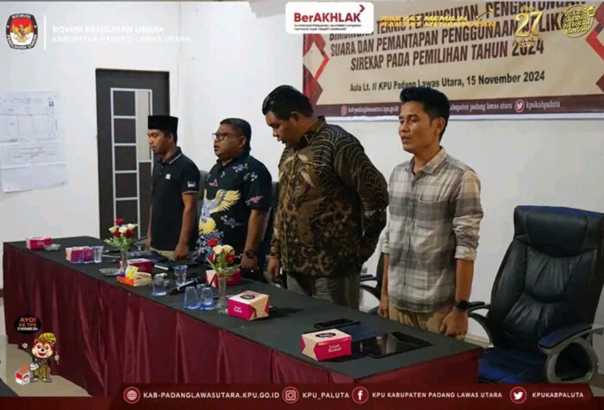 KPU Paluta Gelar Bimtek Pemungutan dan Penghitungan Suara Serta Pemantapan Aplikasi SIREKAP untuk Pemilu 2024