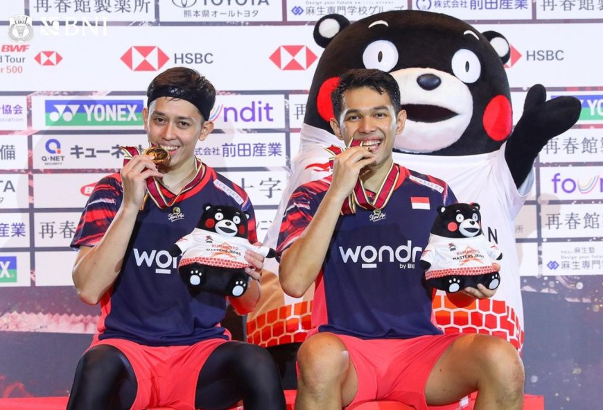 Fajar/Rian Berhasil Jadi Juara Kumamotor Masters 2024, Kalahkan Wakil Jepang