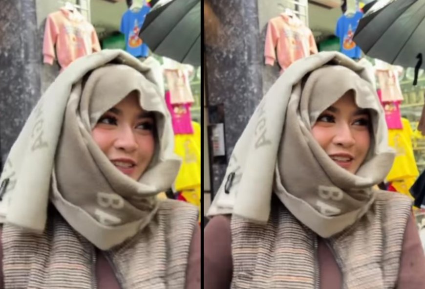 Liburan ke Eropa, Mahalini Tampil Berhijab Ala Putri Delina