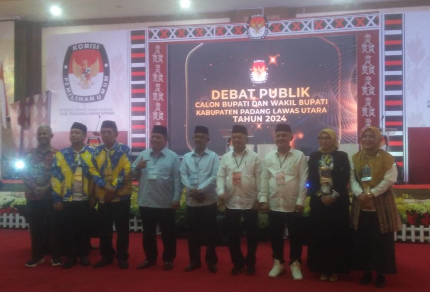 KPU Paluta Gelar Debat Publik Paslon Bupati dan Wakil Bupati Paluta Tahun 2024