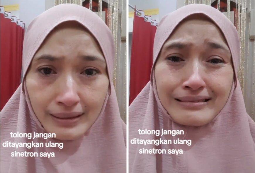 Mega Putri Aulia Nangis Memohon Agar Sinetron Lawas Tak Ditayangkan Lagi Demi Hijrah