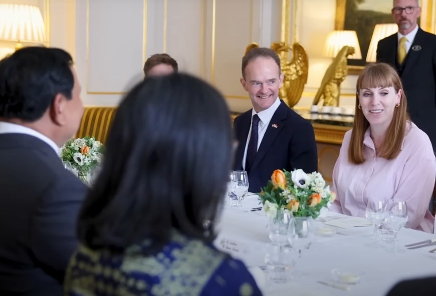 Makan Siang Bersama di Lancaster House, Prabowo dan Wakil PM Angela Rayner Bahas Program Gizi Anak-anak