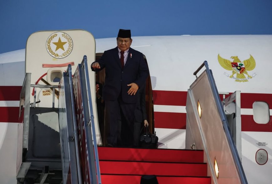 Kunjungan Ke 6 Negara Sudah Tuntas, Presiden Prabowo Subianto Telah Tiba di Indonesia