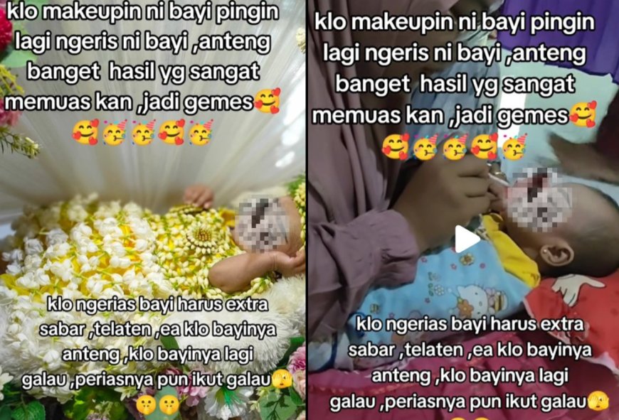 MUA di Madura Dikritik Tajam Usai Rias Bayi Saat Tidur untuk Pemotretan