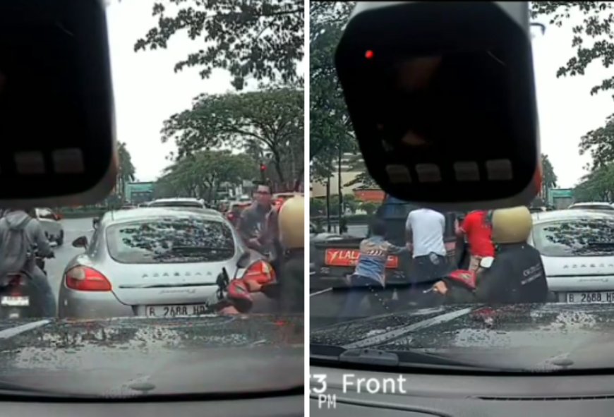 Mobil Pikap Mogok Diklakson Banyak Orang, Reaksi Pengemudi Porsche ini Jadi Sorotan