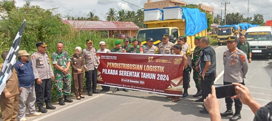 KPU Paluta Mendistribusikan Logistik Pilkada Serentak Tahun 2024