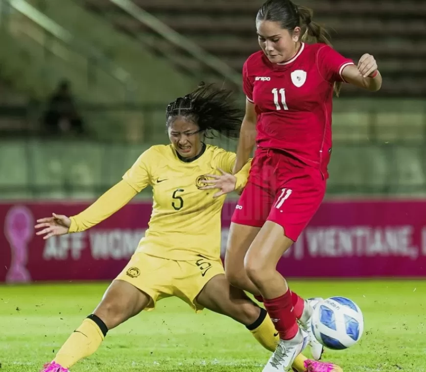 Gol Tunggal Claudia Bawa Timnas Wanita Indoensia Kalahkan Malaysia di ASEAN Women's Cup