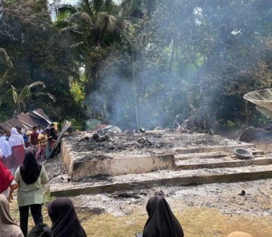 Kebakaran di Kecamatan Sungai Limau Telan Korban Jiwa, OGDJ Tewas Terpanggang