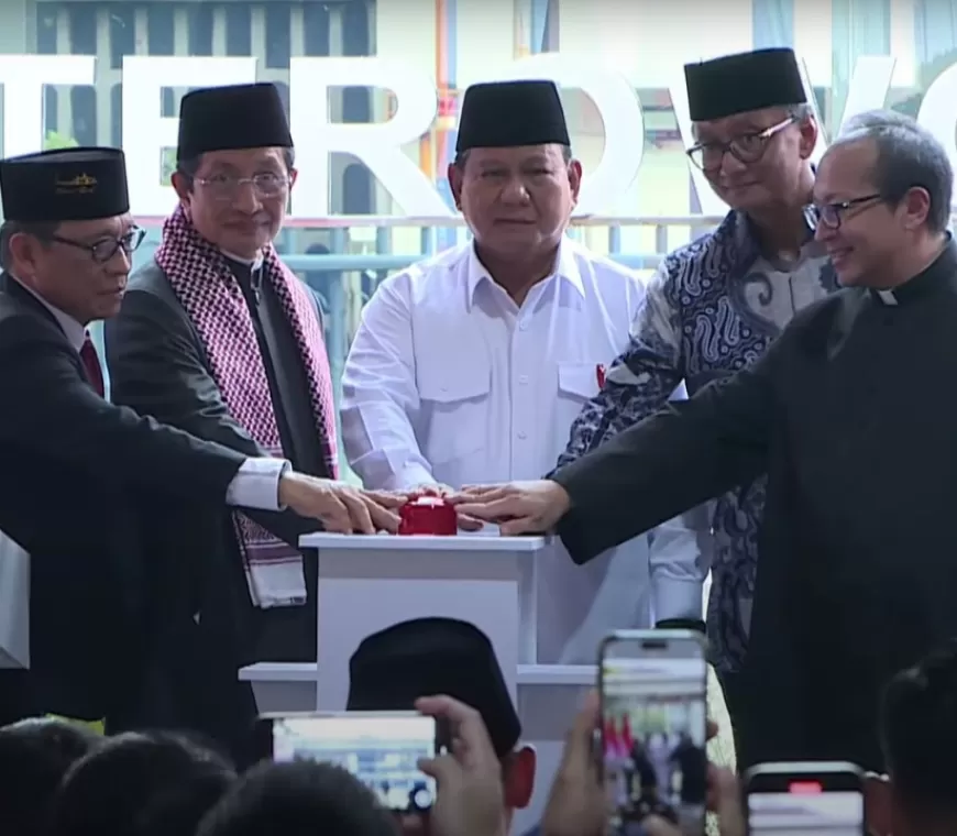 Presiden Prabowo Resmikan Terowongan Silaturahmi Masjid Istiqlal-Gereja Katedral