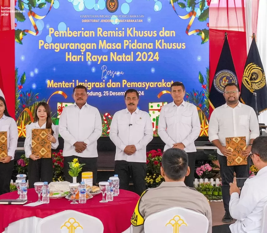 15.976 Napi dan Anak Binaan Terima Remisi Natal, Menteri Agus: Hemat Rp8,1 Miliar