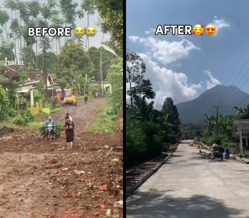 Tukang Bakso Pakai Uang Pribadi untuk Bangun Jalan Desa di Malang yang Rusak Parah, Habis Rp10 Miliar