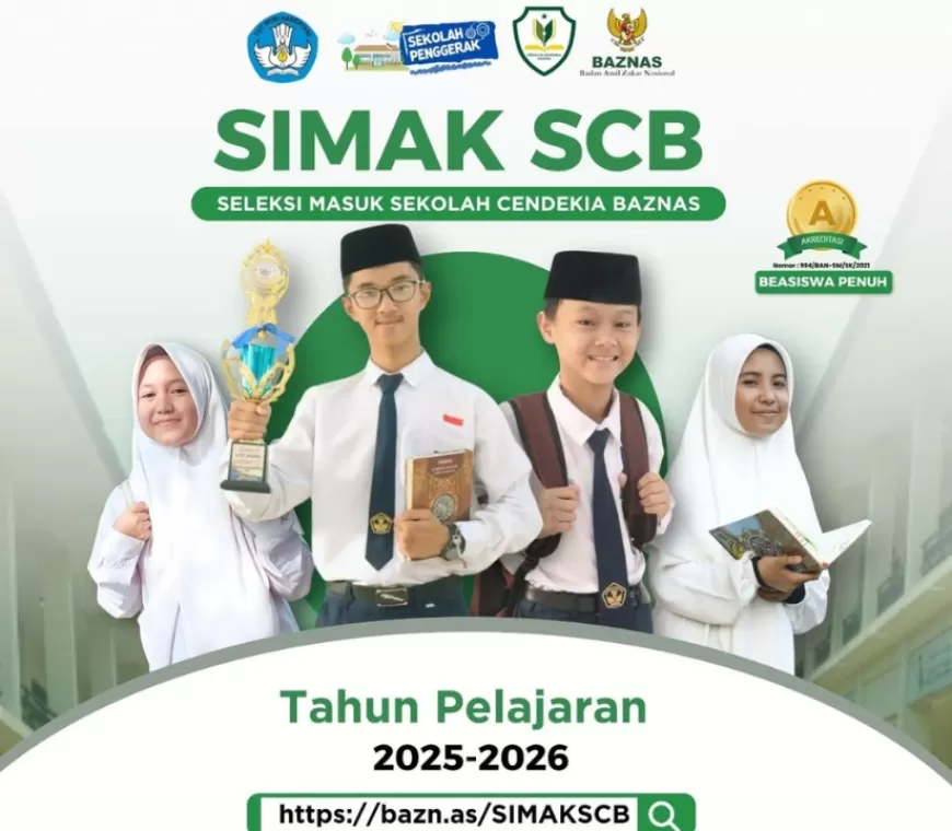 Beasiswa Cendekia Baznas 2025/2026 untuk SMP Telah Dibuka, Simak Syarat dan Cara Daftarnya!