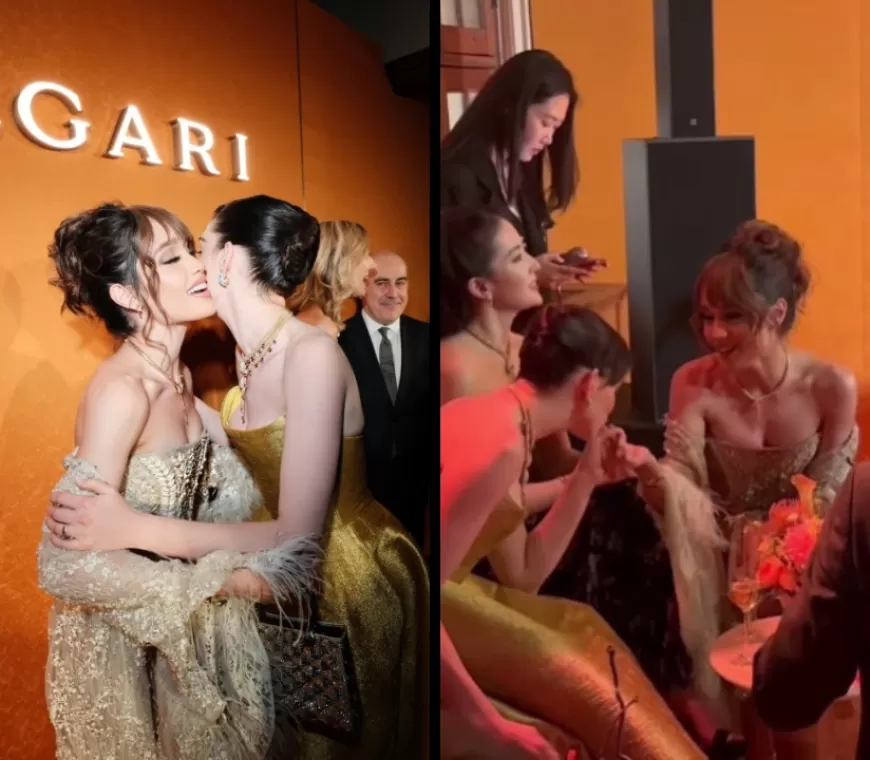 Momen Anne Hathaway Cium Tangan Cinta Laura di Bvlgari Sanghai Jadi Sorotan