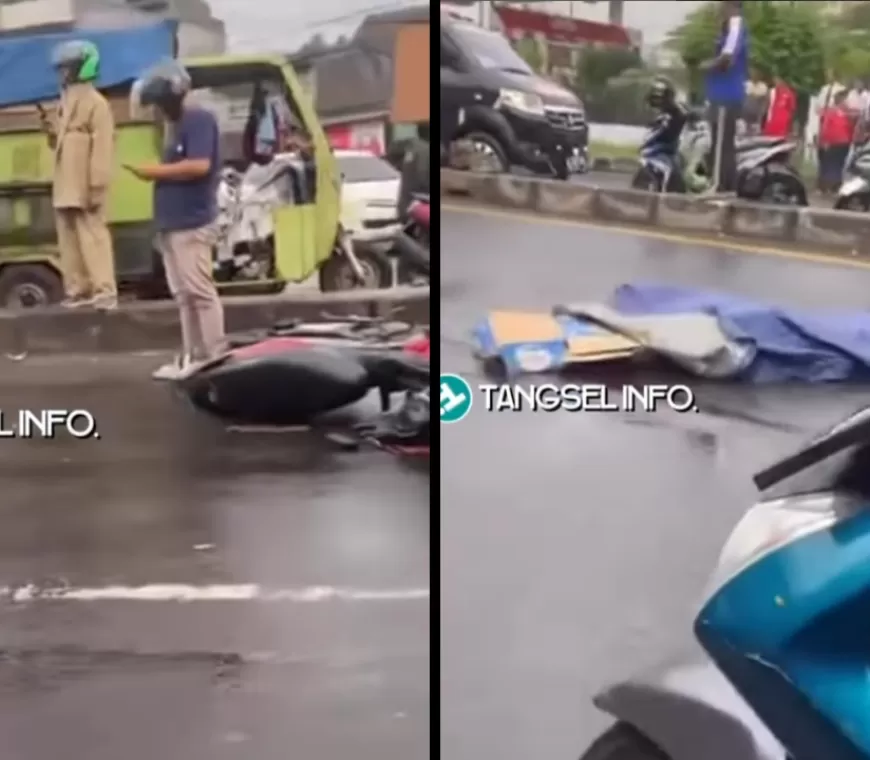 Pemotor di Ciputat Tewas Terlindas Truk gegara Gagal Nyalip