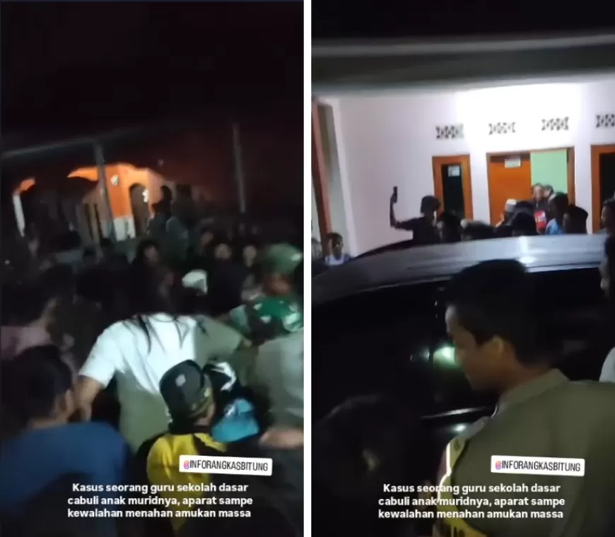 Viral! Guru Olahraga Diamuk Ratusan Massa karena Diduga Cabuli Siswa, Polisi Terpaksa Lepas Tembakan