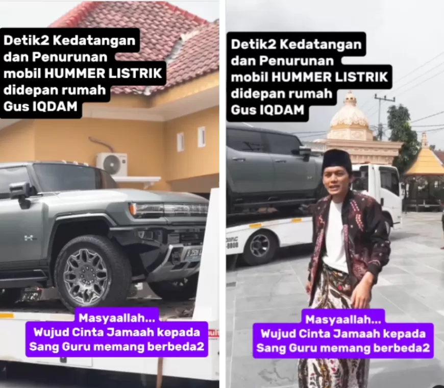 Gus Iqdam Dapat Hadiah Mobil Hummer Listrik Seharga Rp1,5 Miliar dari Jemaah