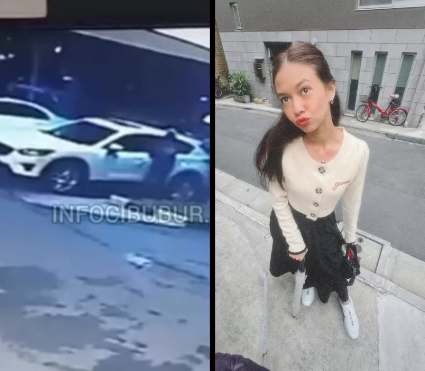 Terekam CCTV Mobil Yuki Kato Dibobol Maling di Bogor, iPhone 11 Hilang