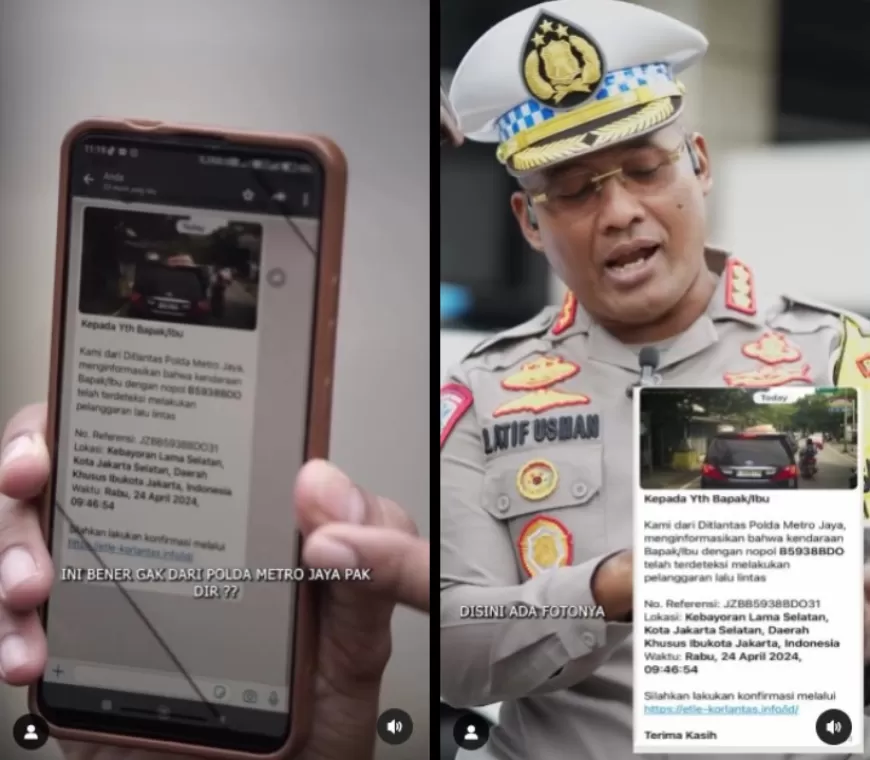 Kini Pelanggar Lalu Lintas ETLE Terima Surat Tilang Lewat WhatsApp