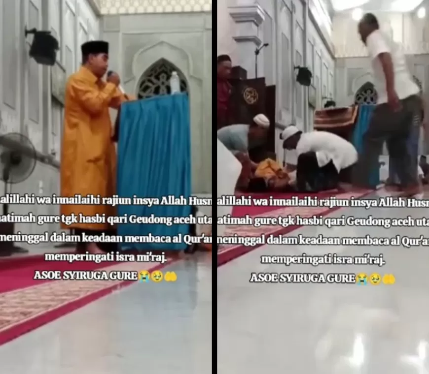 Qari di Aceh, Teungku Hasbi Ahmad Meninggal Dunia Saat Baca Al Quran di Acara Isra Mikraj