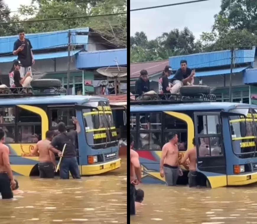 3 Preman di Kalbar Palak Pengendara Saat Banjir, Uang Kekumpul Hingga Rp1,3 Juta