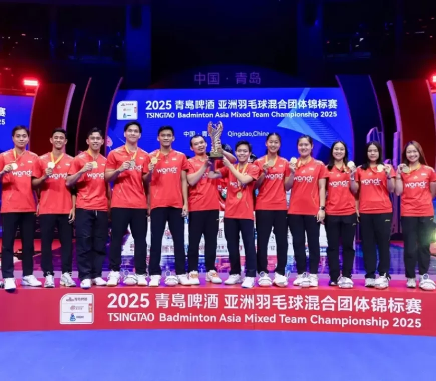 Cetak Sejarah! Indonesia Juara Badminton Asia Mixed Team Championship